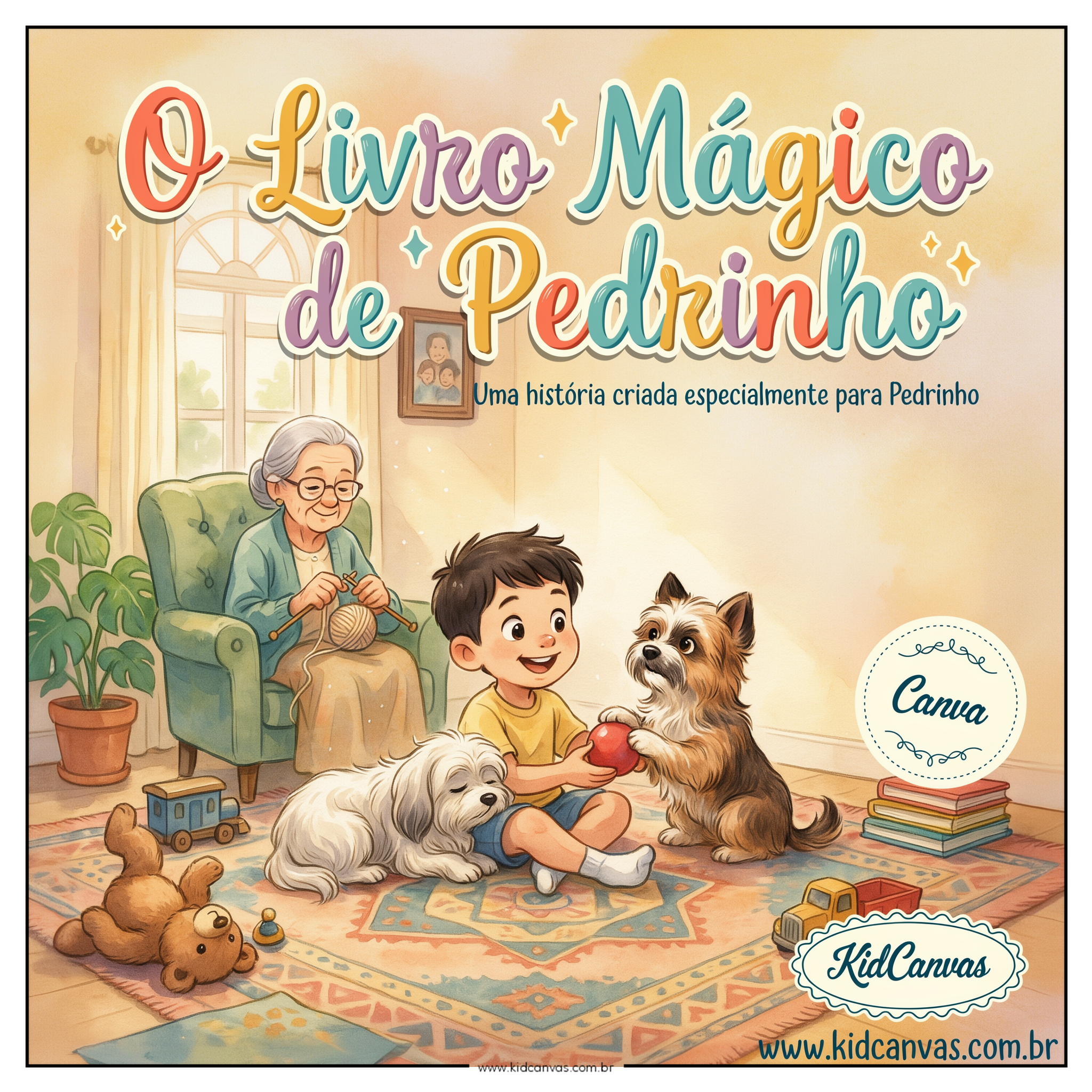 Capa: Pedrinho brinca com Perigo e Tequila na casa da Vovó Sônia